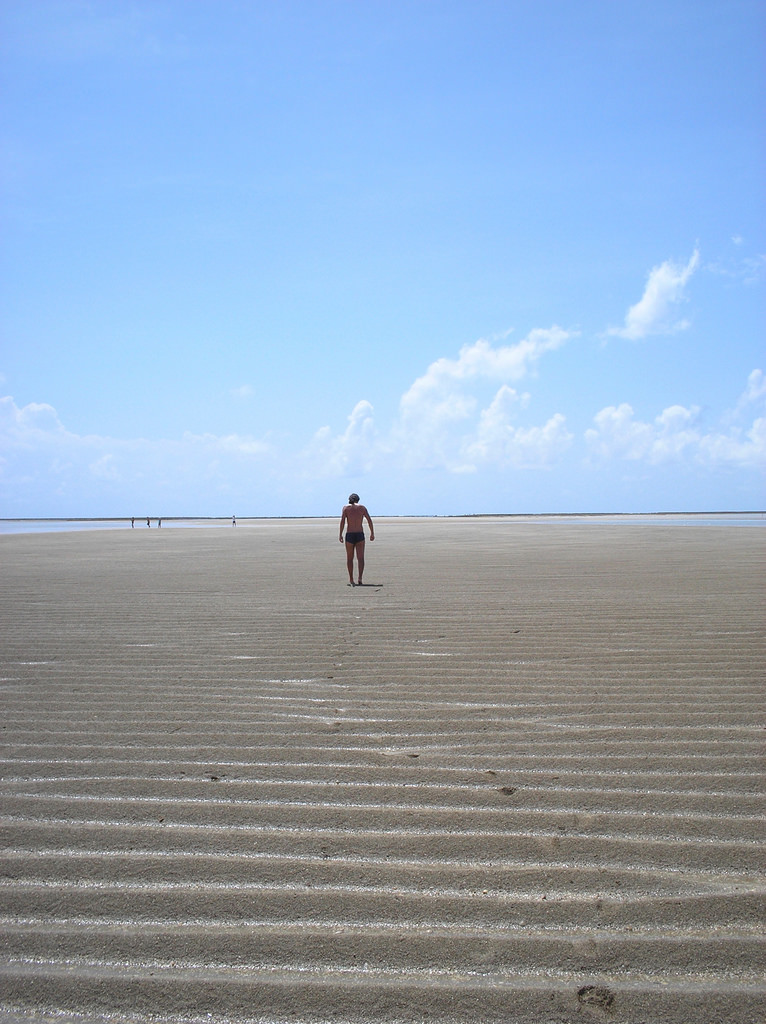 maré incrivelmente baixa