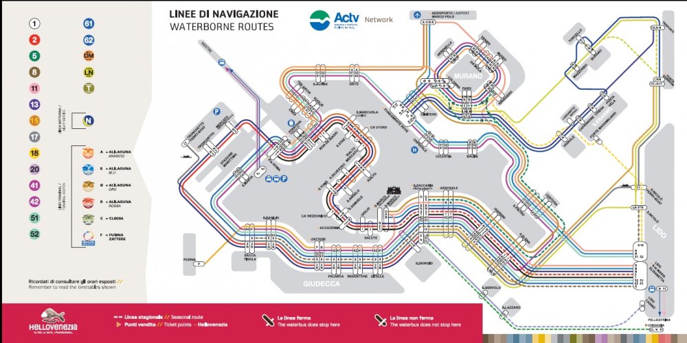 Resultado de imagem para vaporetto map