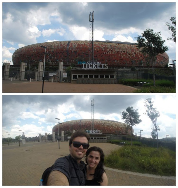 Estádio FNB, durante a copa de 2010 foi chamado de Soccer City Joanesburgo