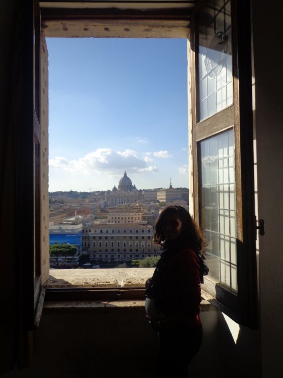 Vista do Vaticano do Castelo de Santo Angelo