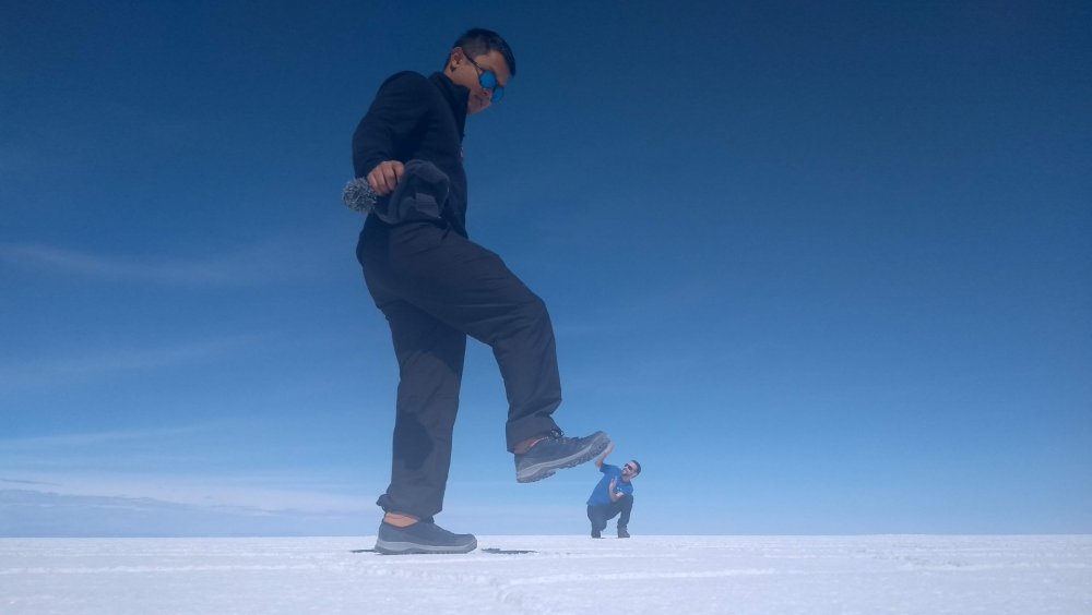 Martín me pisando haha