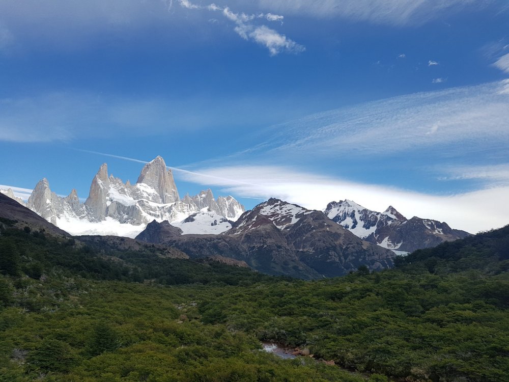 Um dor miradouros pro Fitz Roy no caminho
