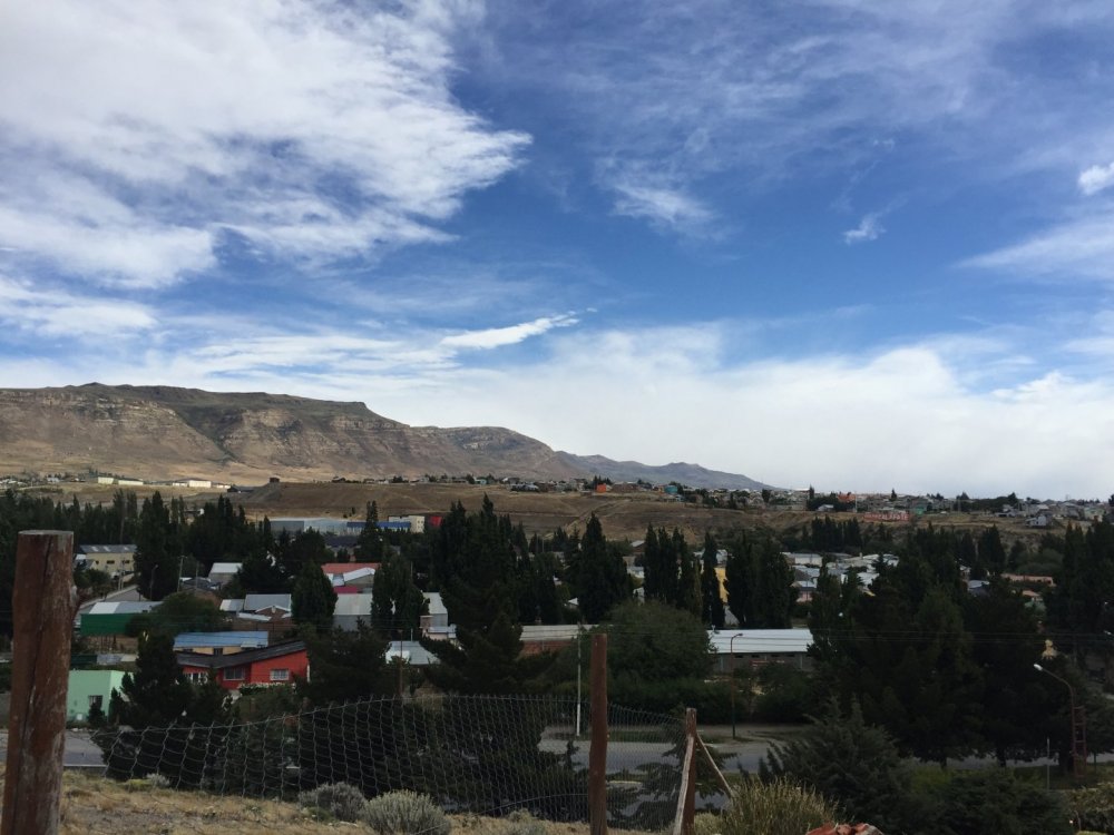 Vista da cidade de Calafate da nossa pousada