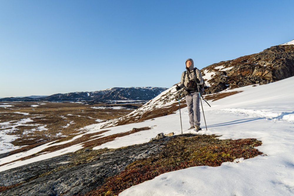 Trilha nevada em Ilulissat