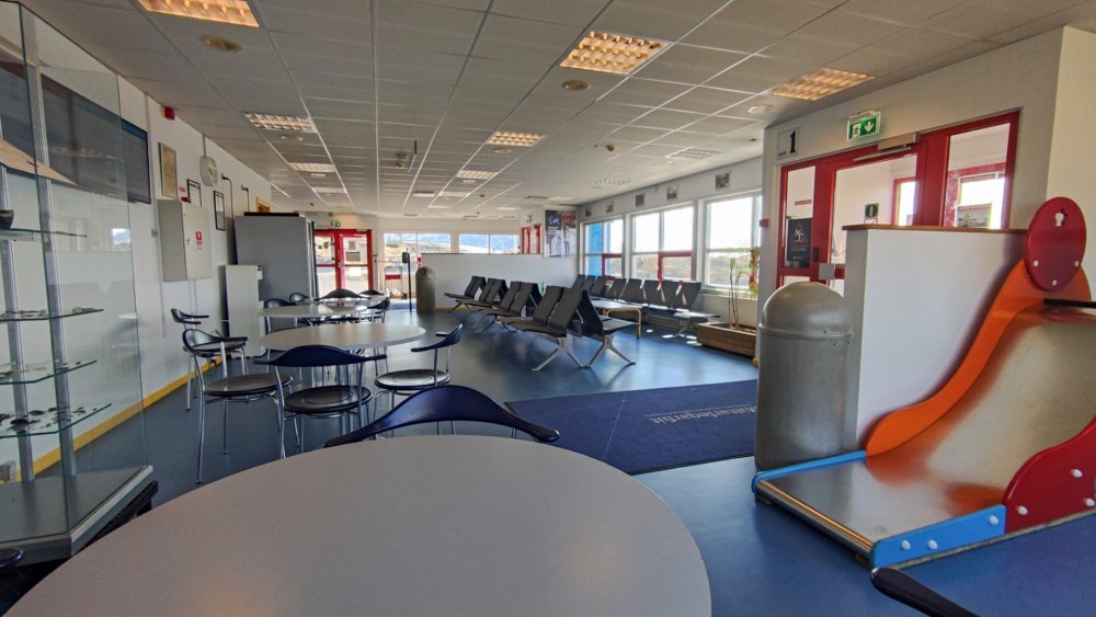 Interior do terminal de Ilulissat