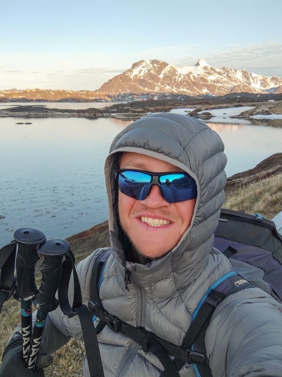 Matheus Hobold Sovernigo equipado em Ilulissat