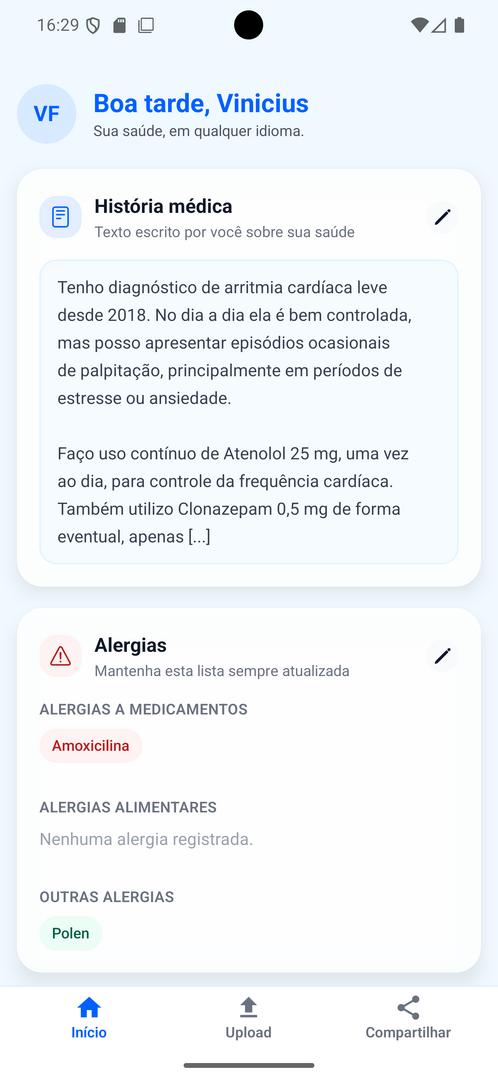 Levar exames e remédios traduzidos para viagens no exterior