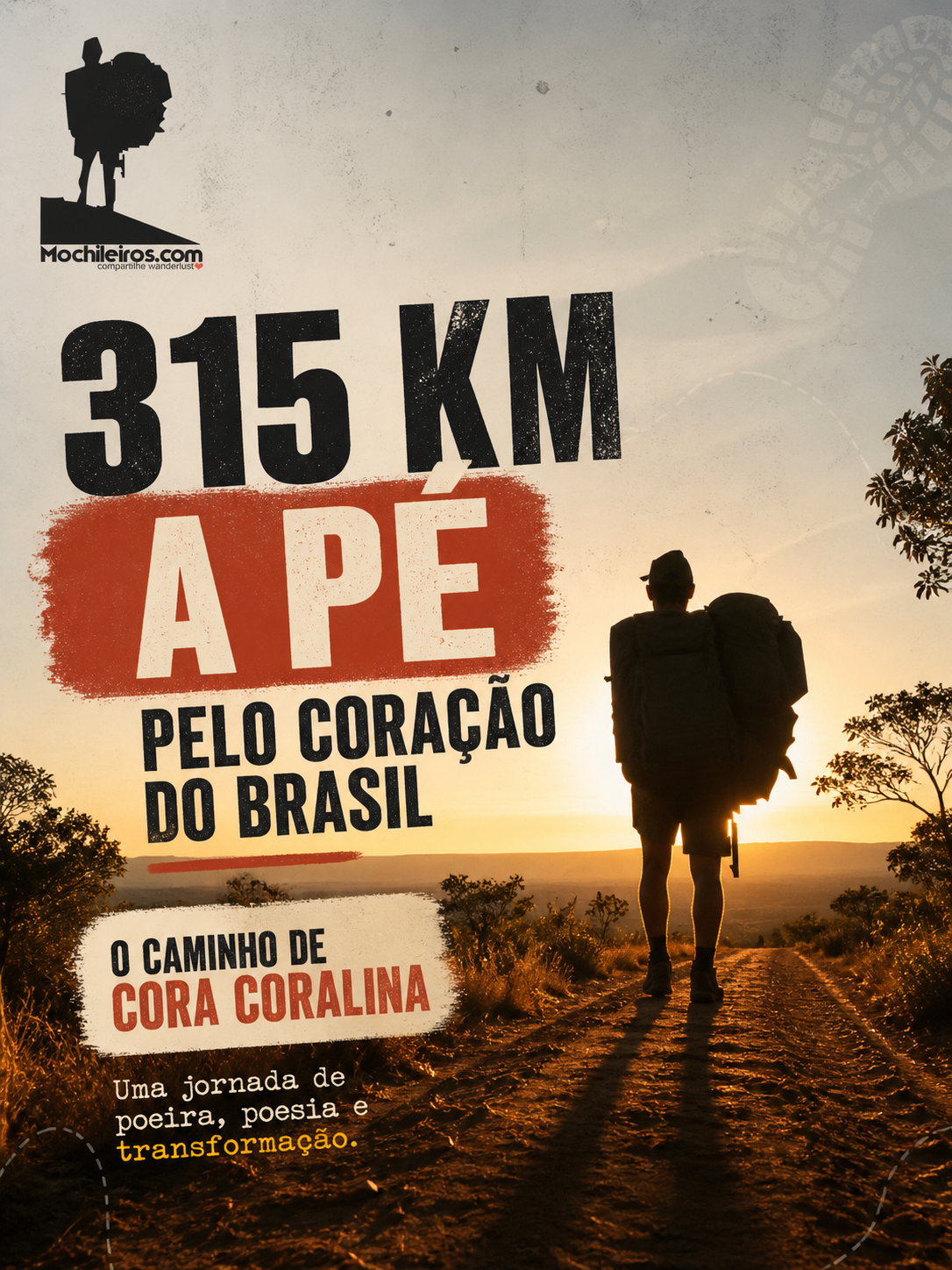Caminho de Cora Coralina à pé  (315 kms) Goiás  - Junho de 2018